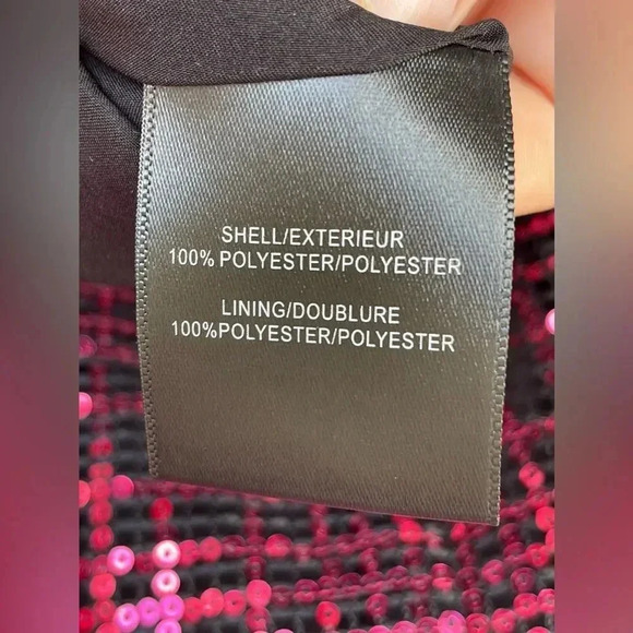 ONE33 SOCIAL FUCHSIA SEQUIN WITH SIDE BOW/SASH EVENING DRESS SZ 12 - Picture 15 of 16